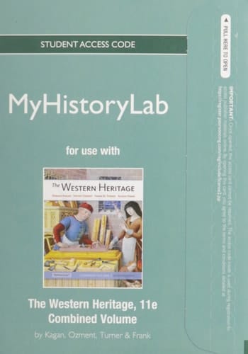 NEW MyLab History without Pearson eText -- Standalone Access Card -- for The Western Heritage (11th Edition)