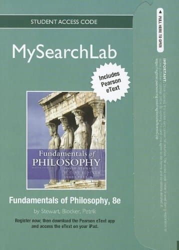 MySearchLab with Pearson eText -- Standalone Access Card -- for Fundamentals of Philosophy (8th Edition)