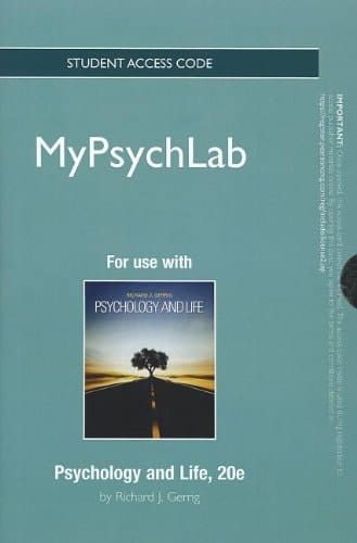 Psychology and Life Mypsychlab Access Code