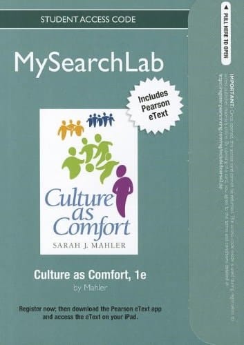 MySearchLab with Pearson eText -- Standalone Access Card -- for Culture as Comfort