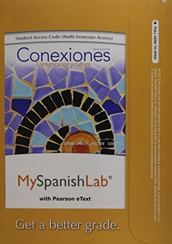 MyLab Spanish with Pearson eText -- Access Card -- for Conexiones: Comunicación y cultura (multi semester access)