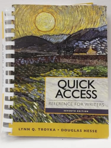 Quick Access Reference for Writers (7th Edition)
