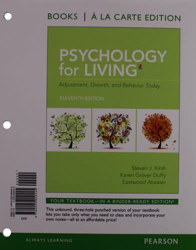 Psychology for Living: Adjustment, Growth, and Behavior Today