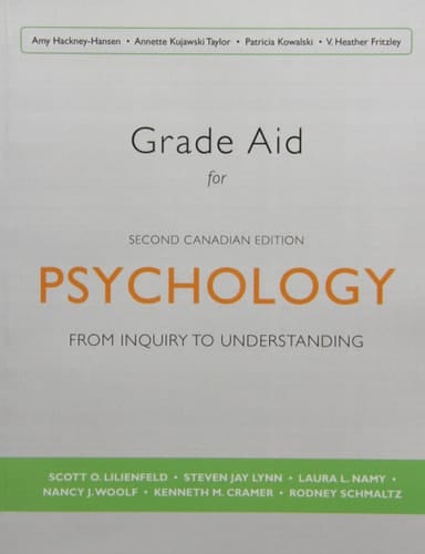 Study Guide for Psychology: From Inquiry to Understanding, Second Canadian Edition