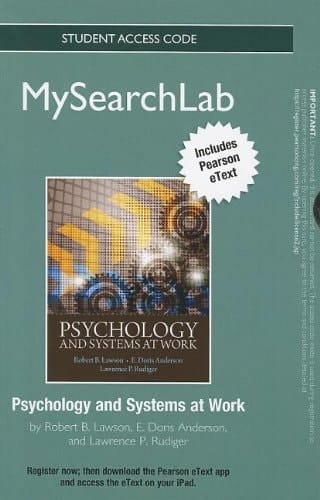 MySearchLab with Pearson eText -- Standalone Access Card -- for Psychology and Systems at Work