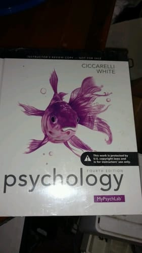 Psychology, 4th edition, Instructor's Review Copy