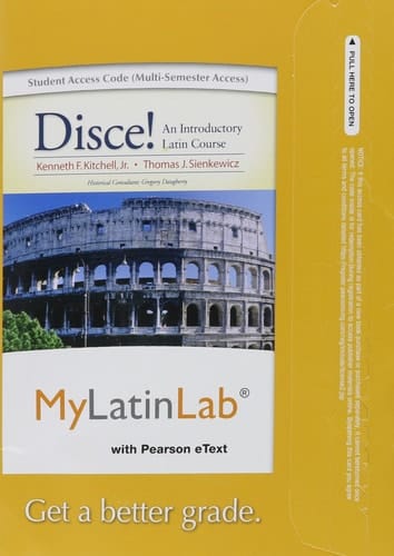 MyLab Latin with Pearson eText -- Access Card -- for Disce! An Introductory Latin Course (multi semester access)