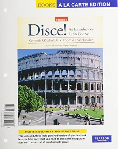 Disce! An Introductory Latin Course, Volume 1, Books a la Carte Plus MyLab Latin (multi semester access) with eText -- Access Card Package
