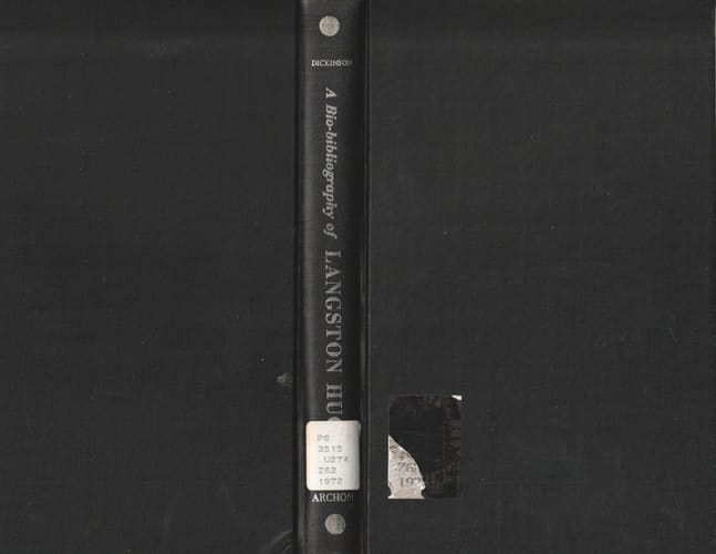 A Bio-Bibliography of Langston Hughes, 1902-1967,