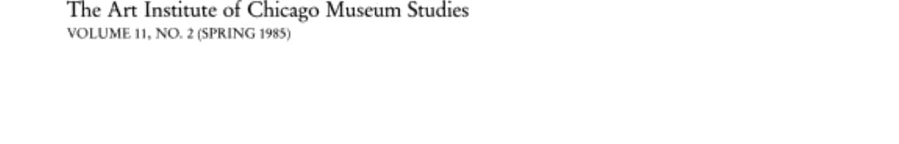 Art Institute of Chicago Studies