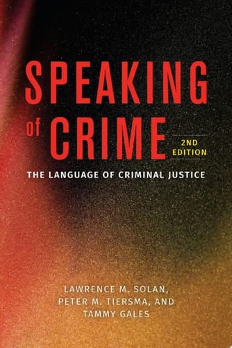 Speaking of Crime