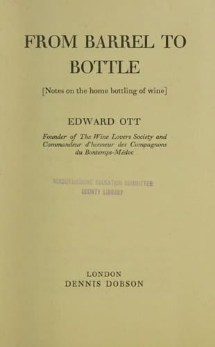 From Barrel to Bottle