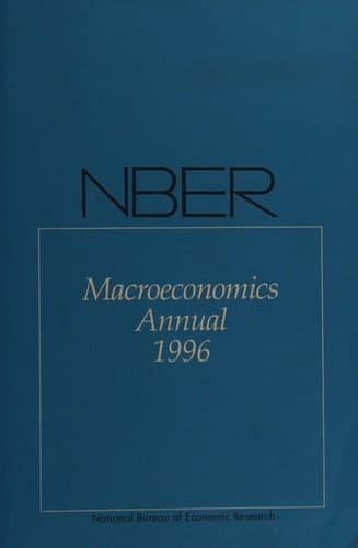 NBER Macroeconomics Annual 1996