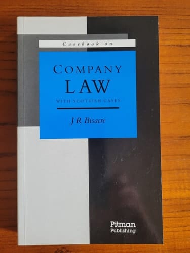 Casebook on Company Law