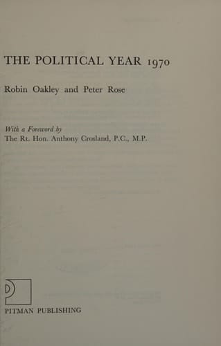 The Political Year 1970