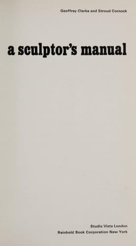 A sculptor's manual