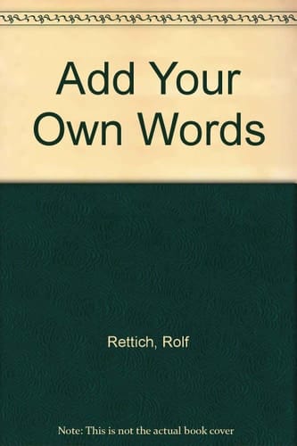 Add Your Own Words Stories in Pictures