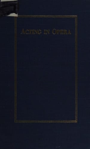 Acting In Opera