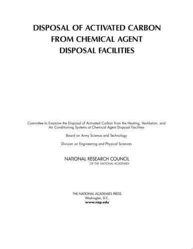 Disposal of Activated Carbon from Chemical Agent Disposal Facilities