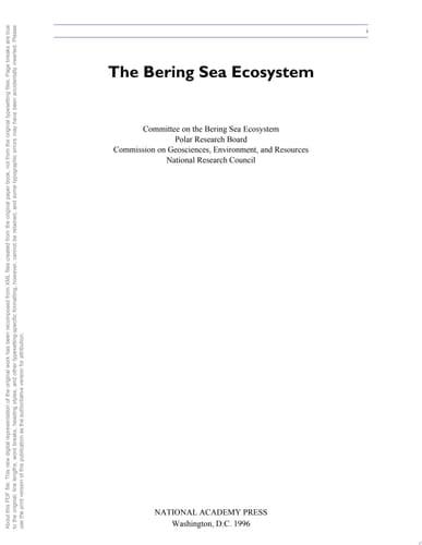 Bering Sea Ecosystem