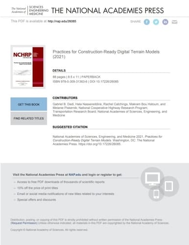 Practices for Construction-Ready Digital Terrain Models