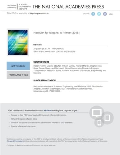 NextGen for Airports: A Primer