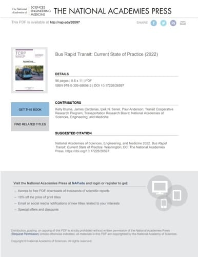 Bus Rapid Transit: Current State of Practice