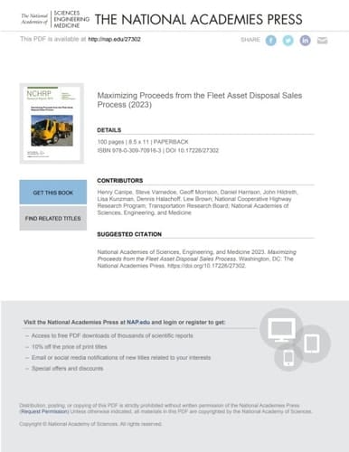 Maximizing Proceeds from the Fleet Asset Disposal Sales Process