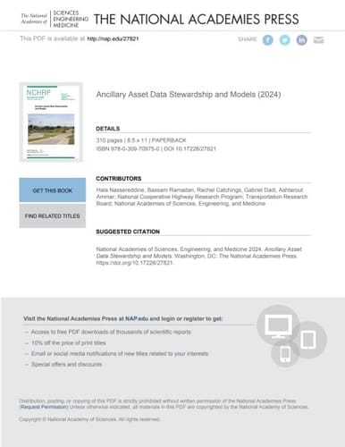 Ancillary Asset Data Stewardship and Models