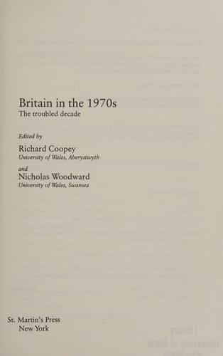 Britain in the 1970s The Troubled Economy