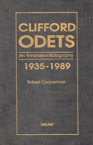 Clifford Odets An Annotated Bibliography of Criticism, 1935-1989