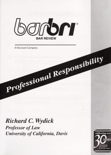 Barbri Bar Review Professional Responsibility