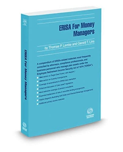ERISA for Money Managers, 2015-2016 ed.