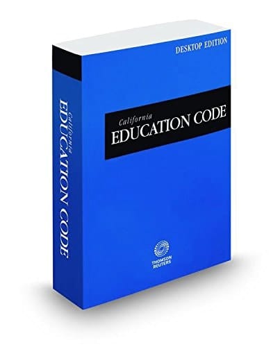 The California Education Code, 2016