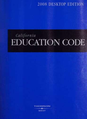 California Education Code, 2008