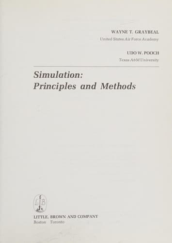 Simulation, Principles and Methods