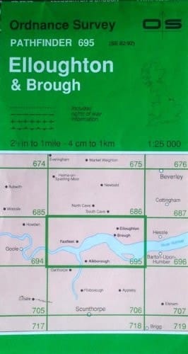 Pathfinder Map 0695 (SE82/92) Elloughton and Brough