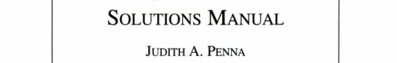 Students Solutions Manual