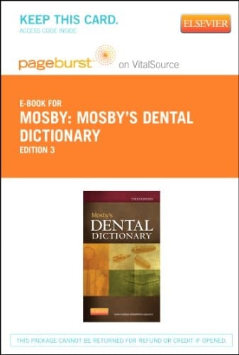 Mosby's Dental Dictionary - Elsevier eBook on VitalSource (Retail Access Card)