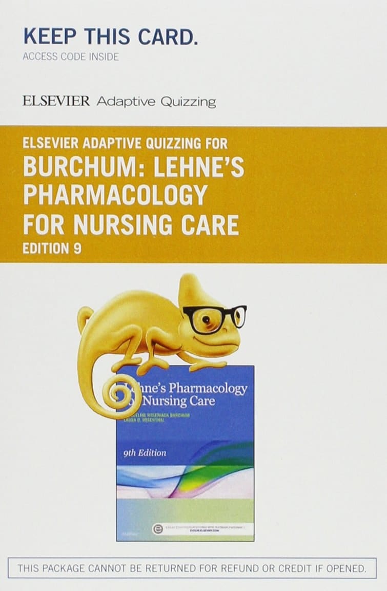Elsevier Adaptive Quizzing for Lehne's Pharmacology for Nursing Care (Access Card)