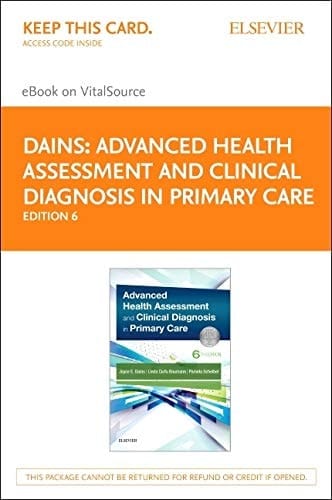 Advanced Health Assessment & Clinical Diagnosis in Primary Care - Elsevier E-Book on VitalSource (Retail Access Card)