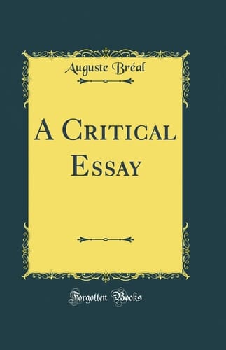 A Critical Essay (Classic Reprint)