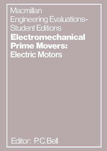 Electromechanical Prime Movers Electric Motors