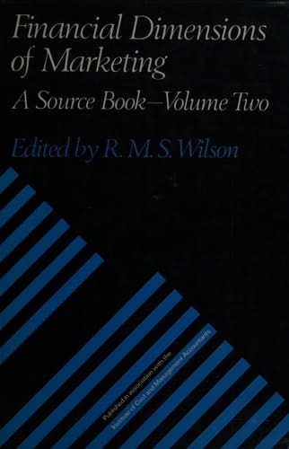 Financial Dimensions of Marketing A Source Book