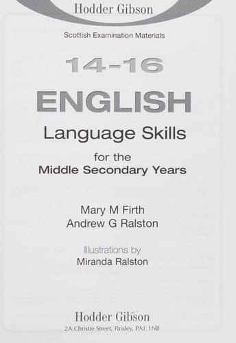14-16 English Language Skills with Answers