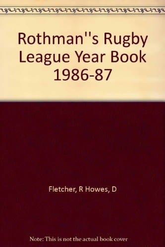 Rothmans Rugby League Yearbook 1986-87