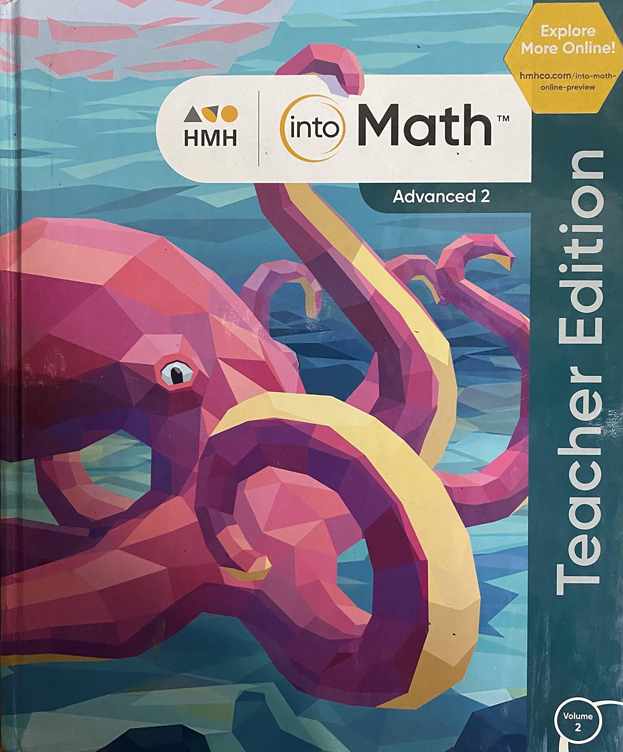 into Math, Advanced 2, Teacher Edition, Volume 2, c. 2020, 9780358116134, 0358116139