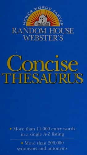 Random House Webster's Concise Thesaurus