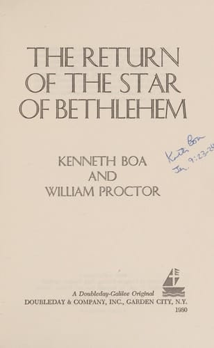 The Return of the Star of Bethlehem