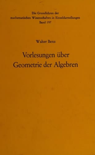 Vorlesungen Uber Geometrie Der Algebre (German Edition)